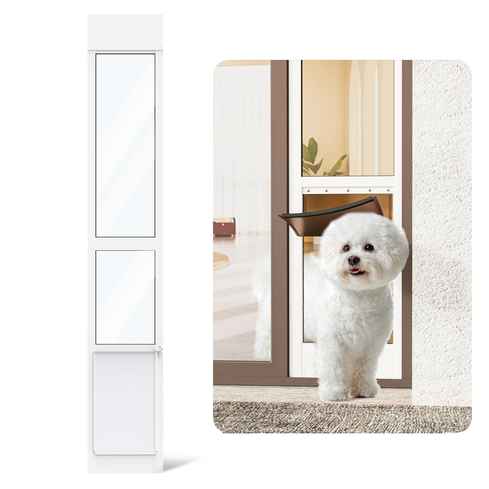 Amazon.com : YGNNJY Doggy Door for Sliding Glass Door, Adjustable